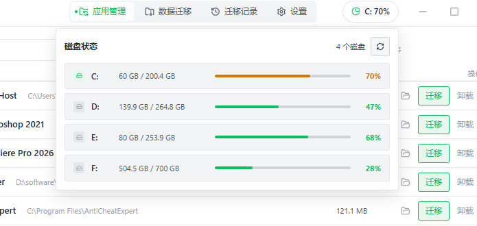 磁盘空间可视化